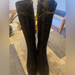 Prada suede knee high boots Vintage & Excellent condition.